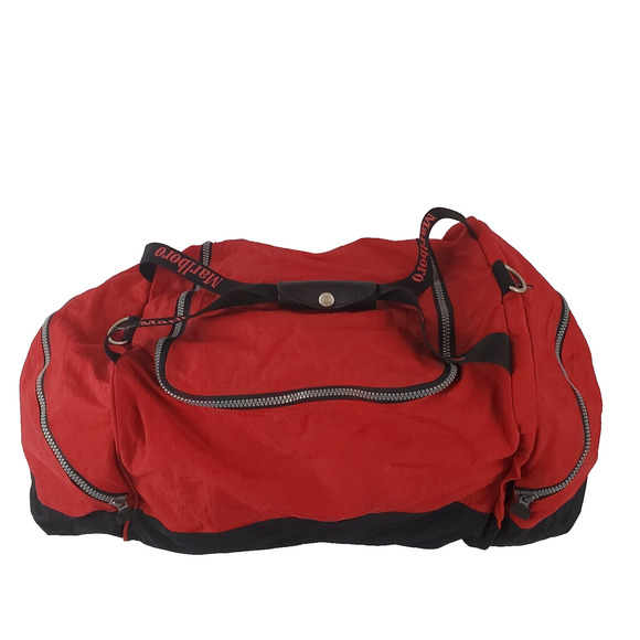 Marlboro Other - Vintage 90s Marlboro Unlimited Duffle Bag/Carry-On Turn Into Backpack Adults Red